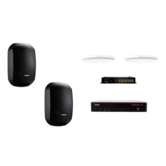 Biamp MRB-L-X400-C-MASK6C. Pack con TesiraFORTÉ X 400, Micrófonos de Techo y Altavoces de Superficie