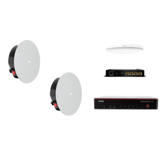 Biamp MRB-M-X400-C-CIC6LP. Pack con TesiraFORTÉ X 400, Micrófono de Techo y Altavoces de Techo