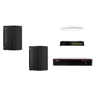 Biamp MRB-M-X400-C-DXS5. Pack con TesiraFORTÉ X 400, Micrófono de Techo y Altavoces de Superficie