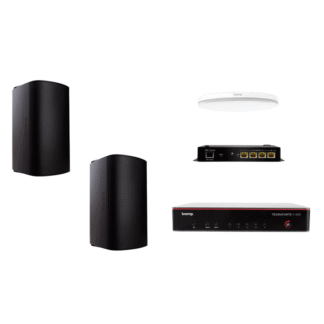Biamp MRB-M-X400-C-EXS8. Pack con TesiraFORTÉ X 400, Micrófono de Techo y Altavoces de Superficie