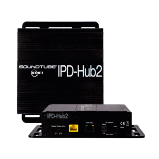 SoundTube IPD-HUB 2, Amplificador Dante POE de 2 Canales con DSP