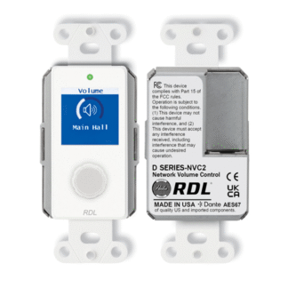 RDL D-NVC2, Control de Volumen de Red AES67 & Dante