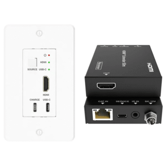 DVDO-RS-4, Kit Extensor Ethernet de Placa de Pared 4K HDMI y USB-C