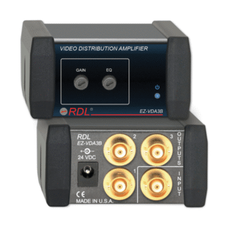 RDL EZ-VDA3BX, Amplificador de Distribución de Video - 1X3 BNC NTSC/PAL