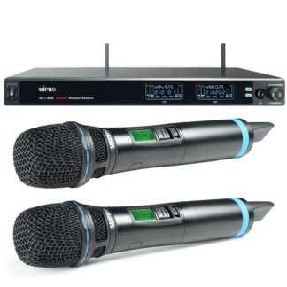 Pack Mipro 600.2M: 2 Micrófonos Inalámbrico ACT-600H-59 + 1 Receptor MIPRO ACT-626