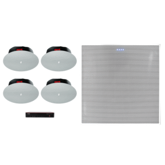 Biamp MRB-L-X1600-BMA360DI-CIC6. Pack con TesiraFORTÉ X 1600, Micrófono de Techo BMA 360D-I y Altavoces de Techo Desono C-IC6