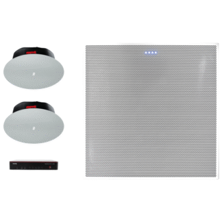 Biamp MRB-M-X800-BMA360DI-CIC6. Pack con TesiraFORTÉ X 800, Micrófono de Techo BMA 360D-I y Altavoces de Techo Desono C-IC6