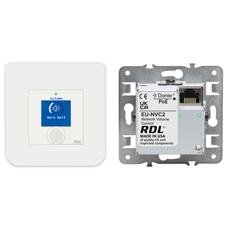 RDL EU-NVC2, Control de Volumen de Red AES67 & Dante